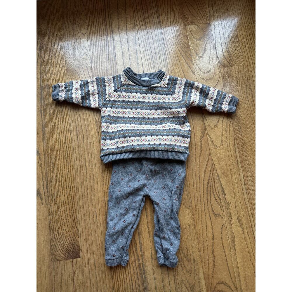 Hanna Andersson 6-12M Sweater Set